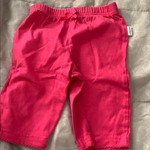 Onesies pink baby girl pants
